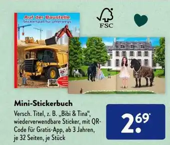 Aldi Süd Mini-stickerbuch Angebot