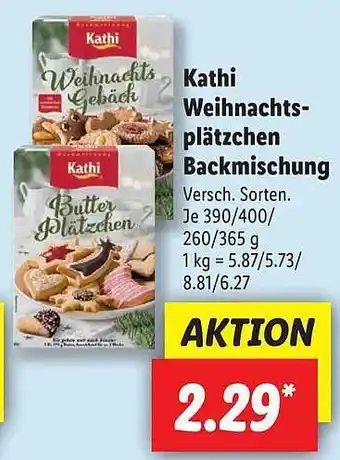 Lidl Kathi weihnachtsplätzchen backmischung Angebot