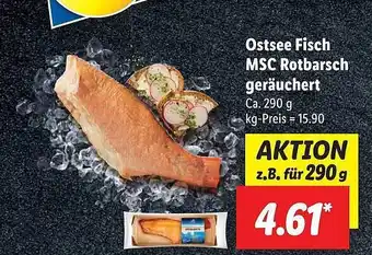 Lidl Ostsee fisch msc rotbarsch geräuchert Angebot