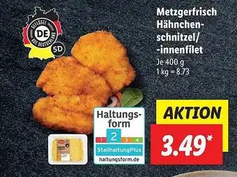 Lidl Metzgerfrisch hähnchen-schnitzelinnenfilet Angebot