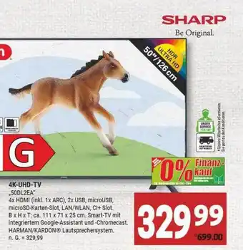 Marktkauf Sharp 4k-uhd-tv Angebot