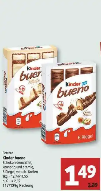 Marktkauf Ferrero kinder bueno Angebot