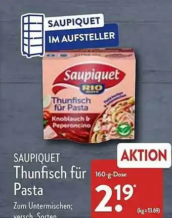 Aldi Nord Saupiquet thunfisch für pasta Angebot