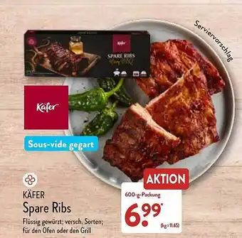 Aldi Nord Käfer spare ribs Angebot