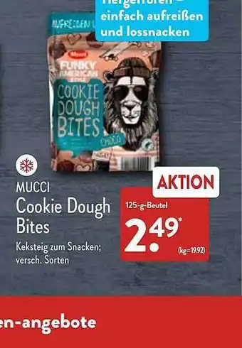 Aldi Nord Mucci cookies dough bites Angebot