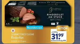 Aldi Nord Gourmet finest cuisine rinderfilet Angebot