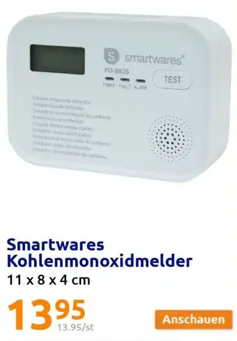 Action Smartwares Kohlenmonoxidmelder 11x8x4 cm Angebot