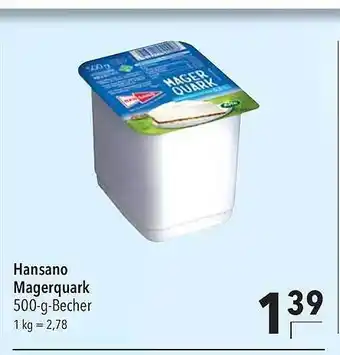 CITTI Markt Hansano magerquark Angebot