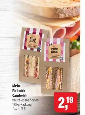 Markant Mein picknick sandwich Angebot