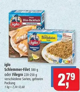 Markant Markt Iglo schlemmer-filet oder filegro Angebot