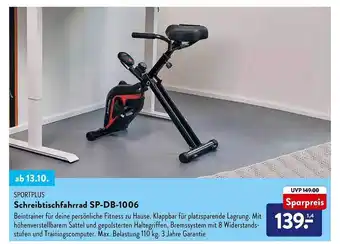 Aldi Nord Sportplus schreibtischfahrrad sp-db-1006 Angebot