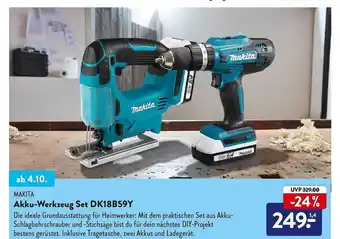 Aldi Nord Makita akku-werkzeug set dk18b59y Angebot