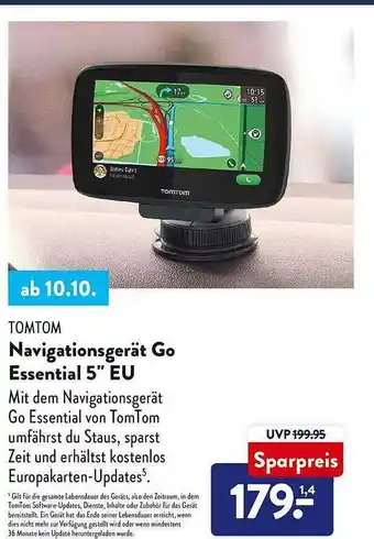 Aldi Nord Tomtom navigationsgerät go essential 5 Angebot