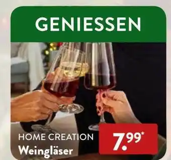 Aldi Nord Home creation weingläser Angebot