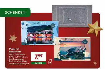 Aldi Nord Puzzle mit puzzlematte Angebot