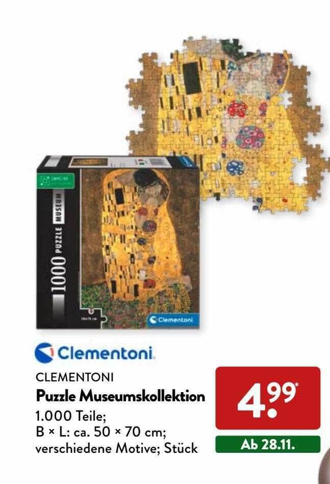 Clementoni puzzle museumskollektion Angebot bei Aldi Nord