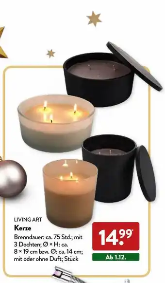 Aldi Nord Living art kerze Angebot
