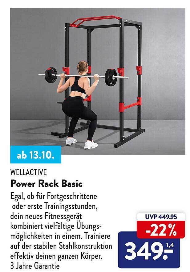 Wellactive power rack basic Angebot bei Aldi Süd