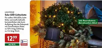 Aldi Nord Ligthzone solar-led-lichterkette Angebot