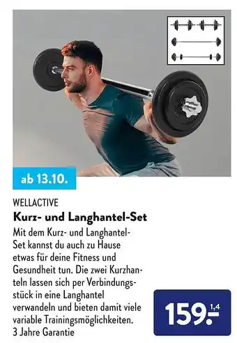 Aldi Süd Wellactive kurz- und langhantel-set Angebot