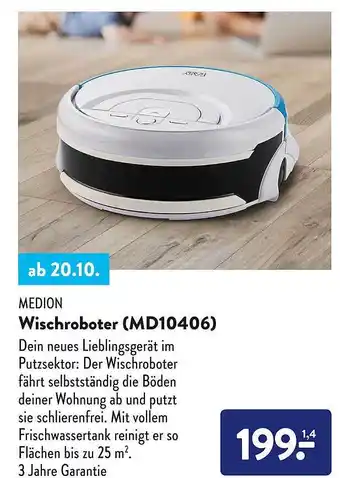 Aldi Süd Medion wischroboter (md10406) Angebot