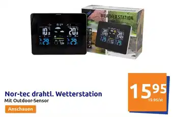 Action Nor-tec drahtl. Wetterstation mit Outdoor Sensor Angebot