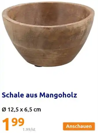 Action Schale aus Mangoholz ø 12,5 x 6,5 cm Angebot