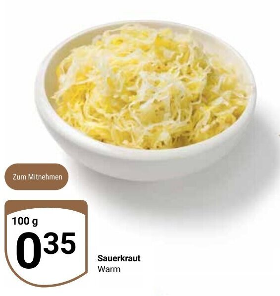 Sauerkraut 100g Angebot bei Globus