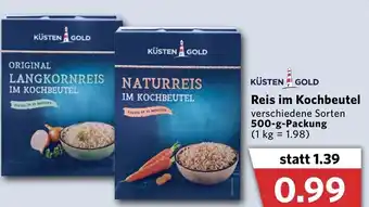 Combi Küsten Gold Reis im Kochbeutel 500g Angebot