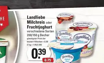 Meyer's Frischemarkt Landliebe milchreis oder fruchtjoghurt Angebot