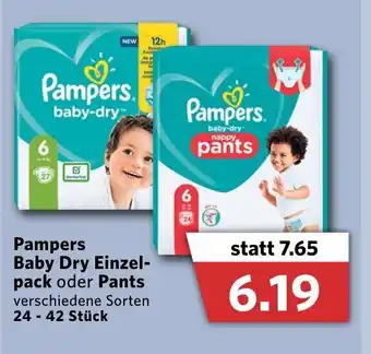 Combi Pampers Baby Dry Einzelpack oder Pants Angebot