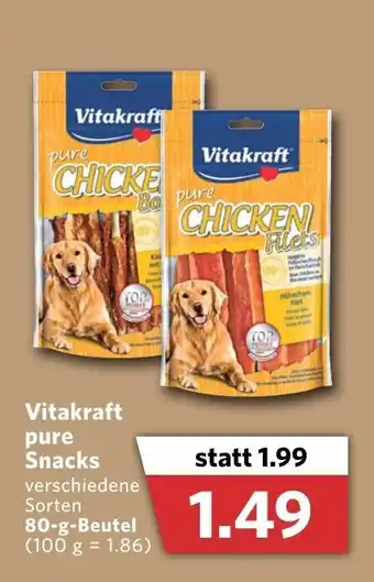 Combi Vitakraft pure Snacks 80g Beutel Angebot