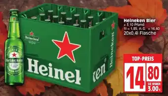 Edeka Heineken Bier 20x0,4L Flasche Angebot