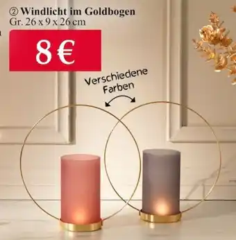 Woolworth Windlicht im Goldbogen Angebot