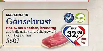 Recke Fleischwaren Gänsebrust markeruper Angebot