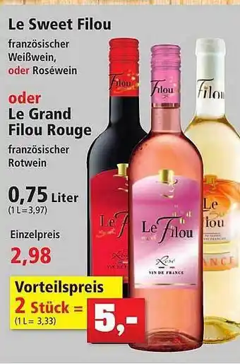 Thomas Philipps Le sweet filou oder le grand filou rouge Angebot