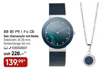 Galeria Bering Set: Damenuhr mit Kette Angebot