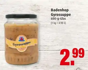 Markant Badenhop Gyrossuppe 600g Angebot