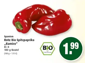 Markant Spanien Rote Bio Spitzpaprika Ramiro 180g Beutel Angebot