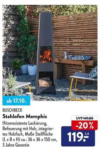 Aldi Süd Buschbeck stahlofen memphis Angebot