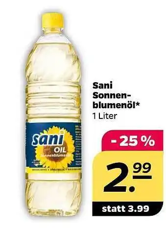 NETTO Sani sonnenblumenöl Angebot