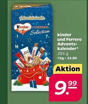 NETTO Kinder und ferrero adventskalender Angebot