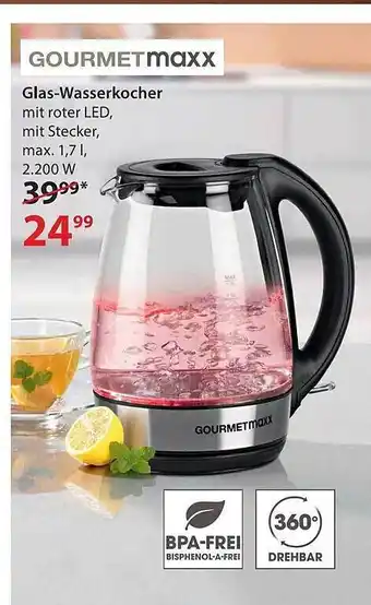 NKD Gourmetmaxx glas-wasserkocher Angebot