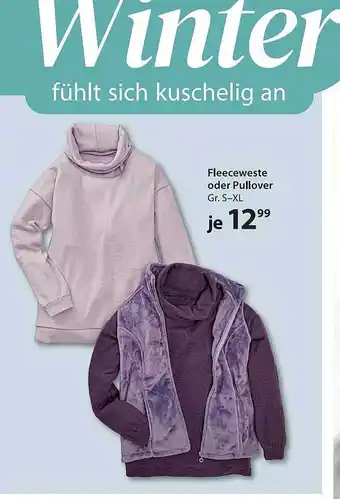 NKD Fleeceweste oder pullover Angebot