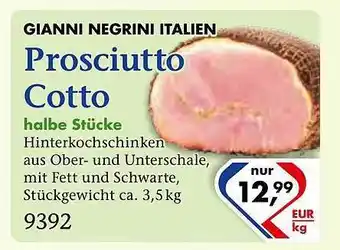 Recke Fleischwaren Gianni negrini italien prosciutto cotto Angebot