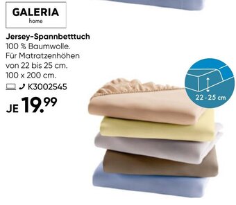 Galeria Galeria Home Jersey Spannbetttuch Angebot