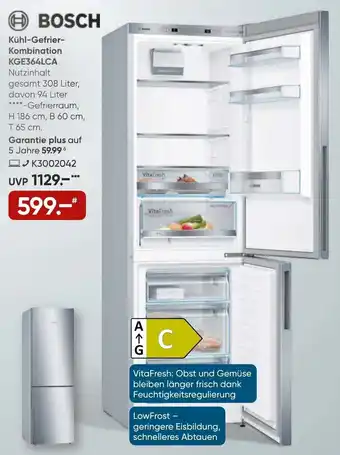 Galeria Bosch Kühl Gefrier Kombination KGE364LCA Angebot