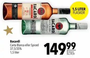 CITTI Markt Bacardi Carta Blanca eller Spiced 1,5 Liter Angebot