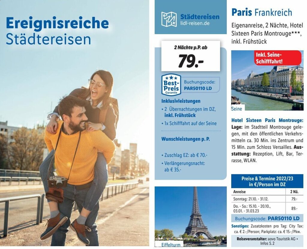 Paris Frankreich Angebot bei Lidl