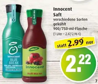 Markant Innocent Saft 900ml/750ml Angebot